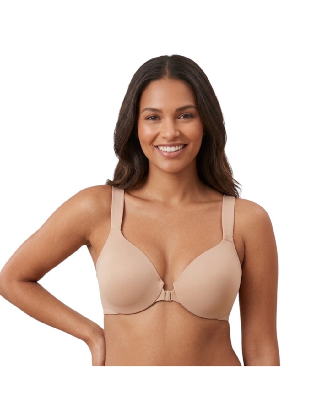 NWT Spanx Bra-llelujah Front Closure Bra 32B Nude Back Smoothing